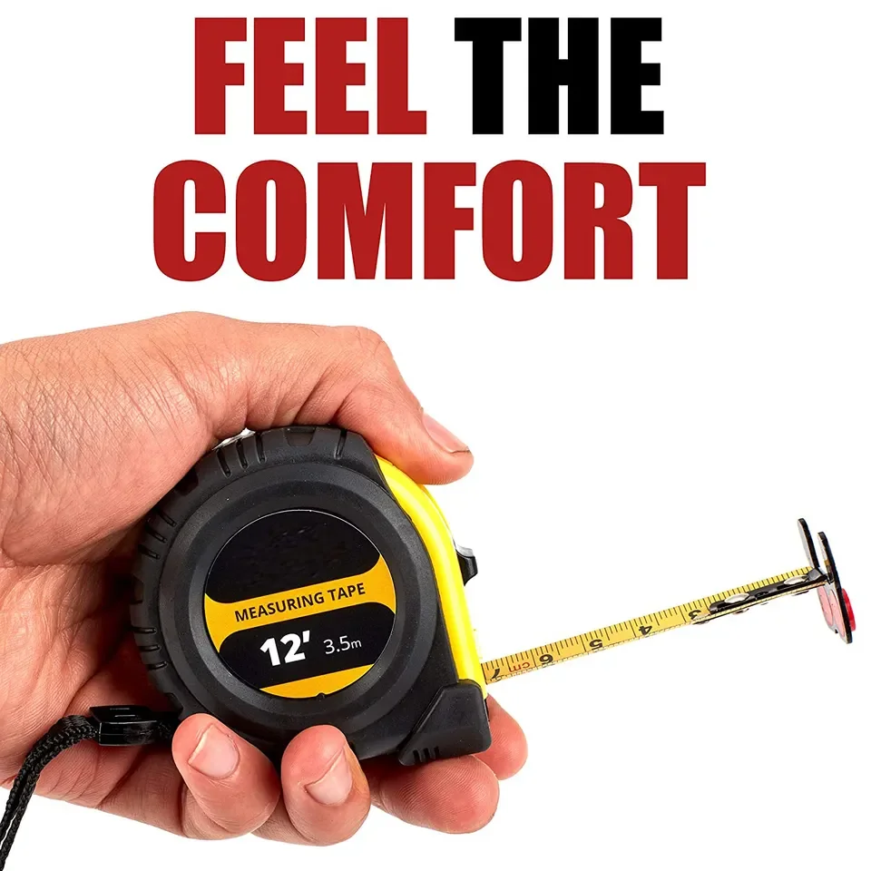 12 Foot Measuring Tape Measure Easy To Read Both Side Dual Ruler,Retractable,Heavy Duty
