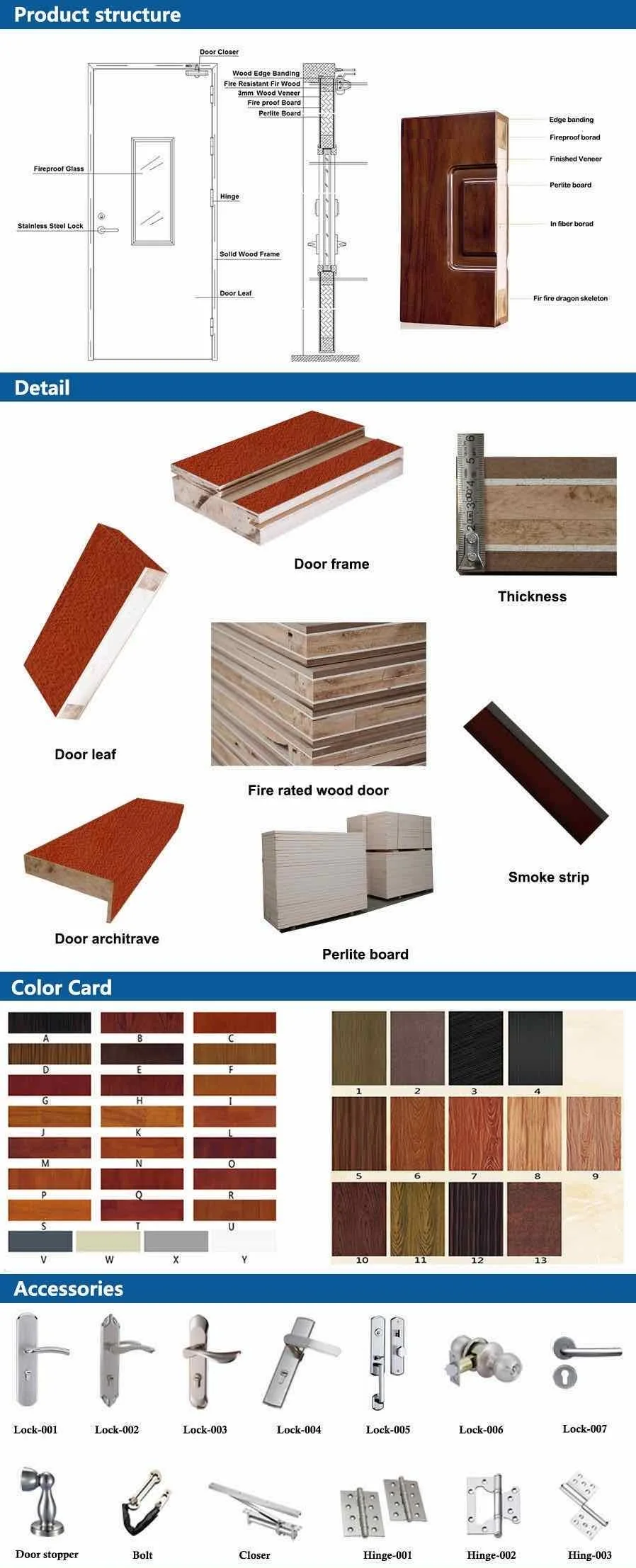 Fire Rated Solid Wood Door Design Timber Hotel Interior Flush Door