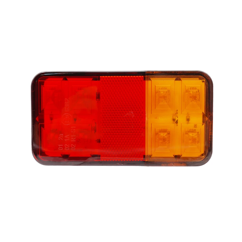 product high quality 12v two color rectangular trailer truck universal 8led tail light-35