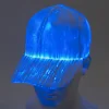 Luminous LED Baseball Cap 7 Colors Glow Hat Unisex DJ Light Up Rave Fiber Optic LED EDC Hats