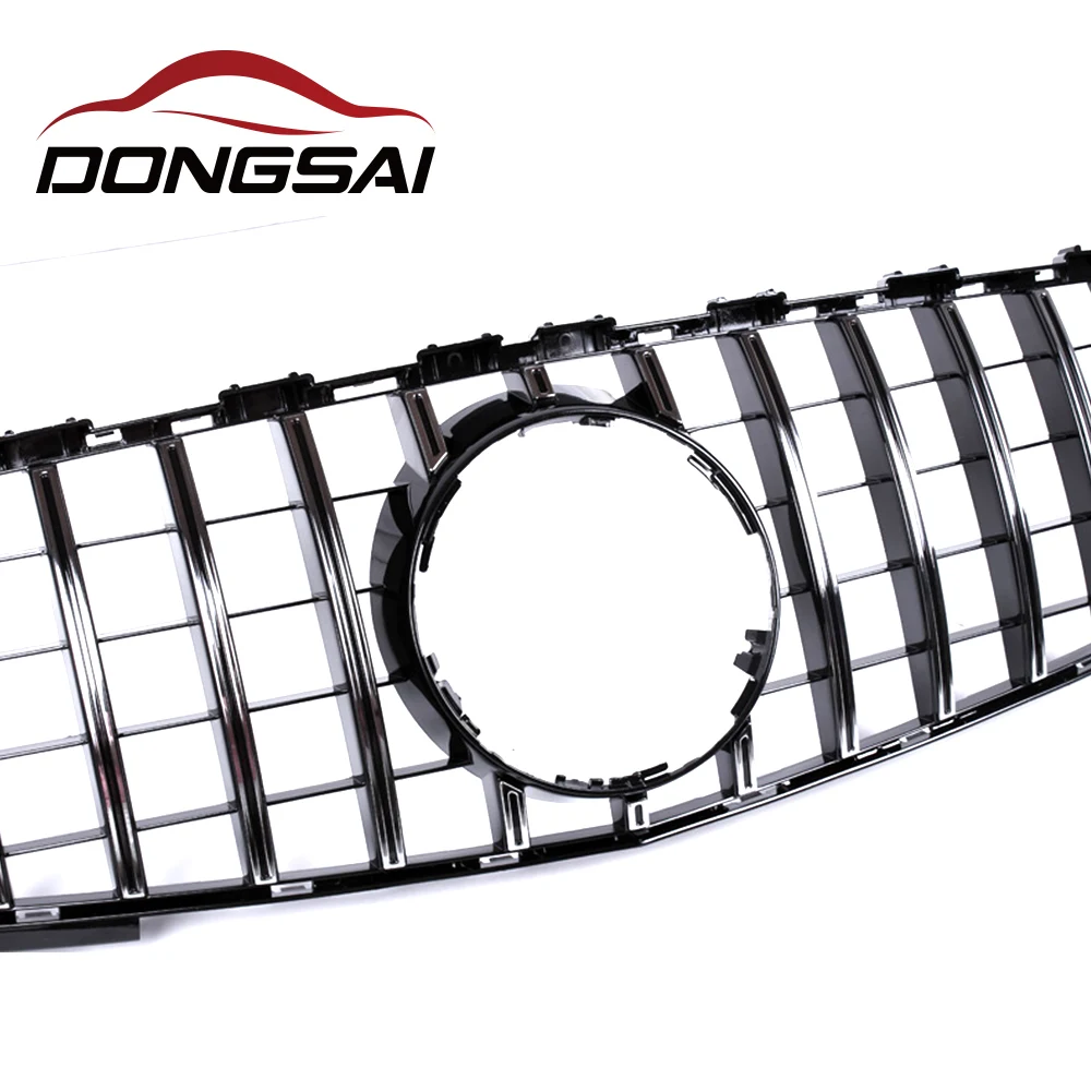 Abs Gtr Style Front Bumper Grille Grill Mesh For Mercedes