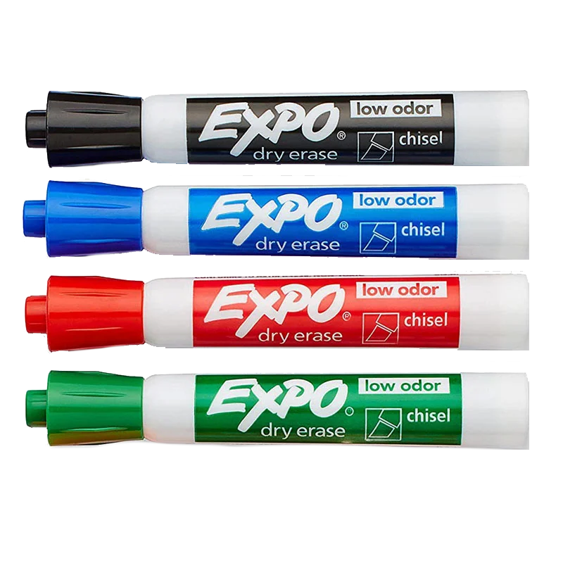 Sanford Expo Chisel Tip Low Odor Dry Erase & Wet Eraser Marker