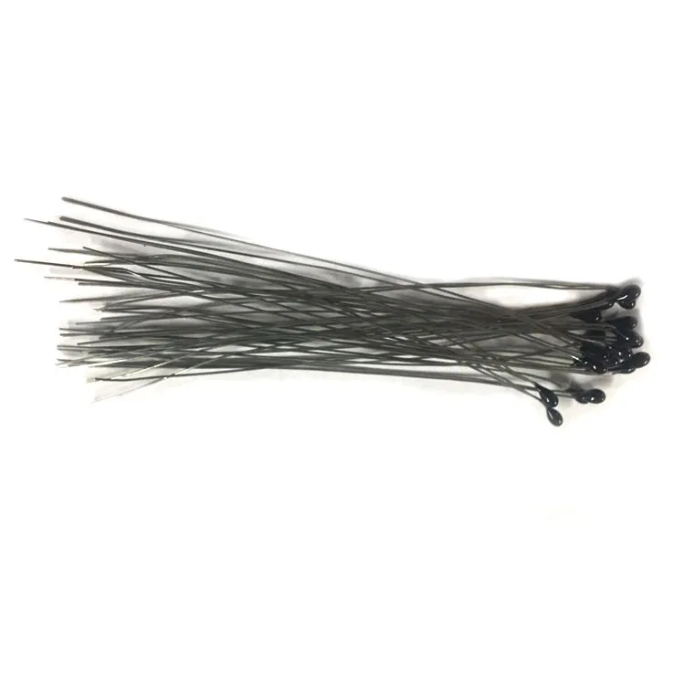 Temperature 25°C, measured resistance 10KΩ, small black head plug-in NTC thermistor supplier