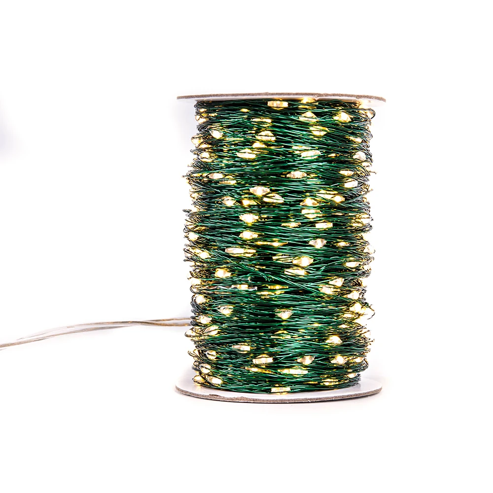 Green Wire Fairy Lights 100m String Lights For Home Waterproof Black