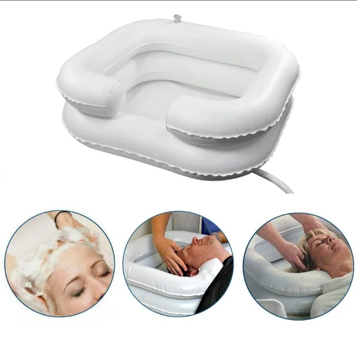 Portable Shampoo Bowl Inflatable Hair Washing Basin For Elderly