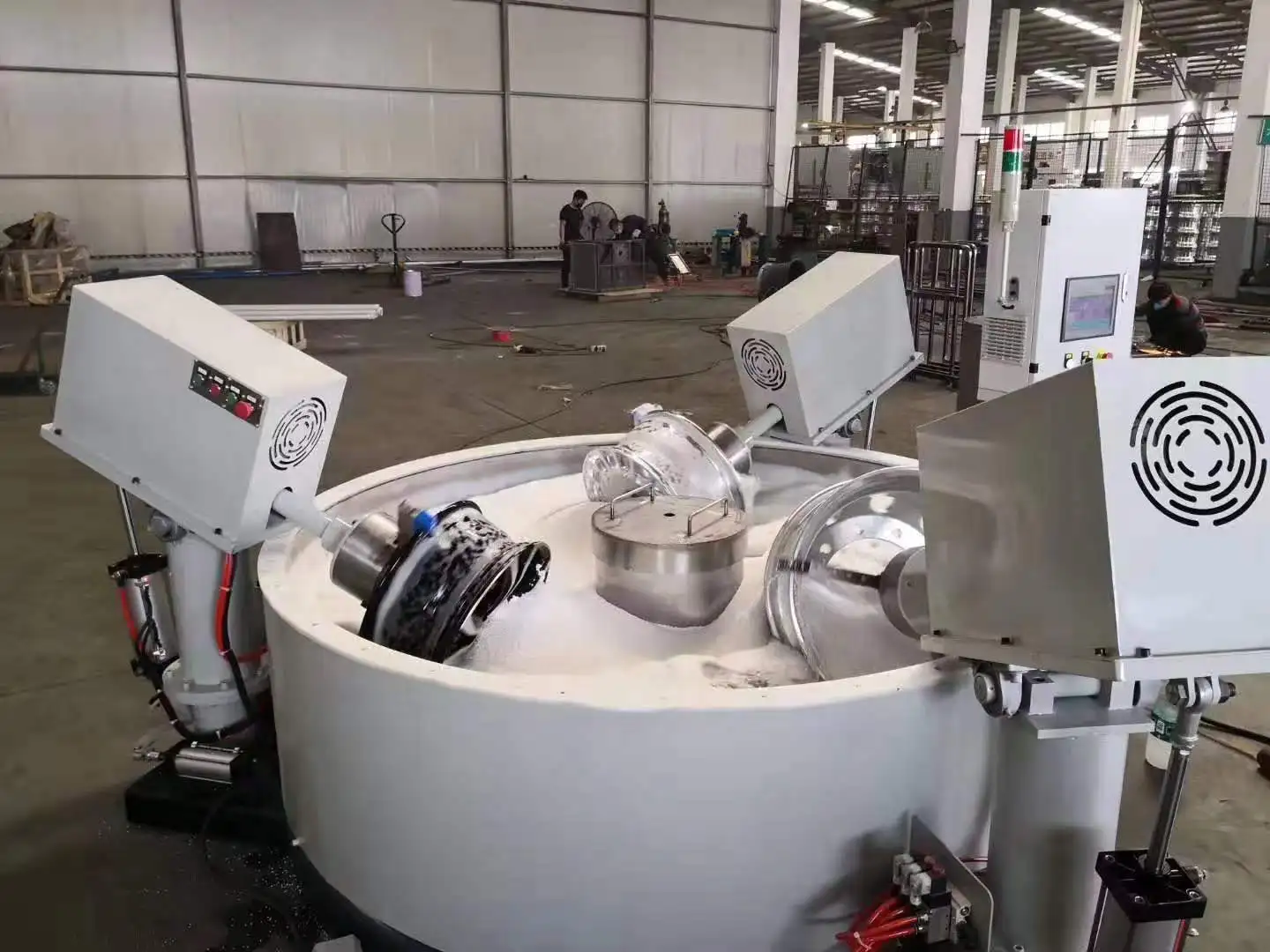 Automatic Motorcycle Rim/wheel Polishing/finishing/deburring Machine