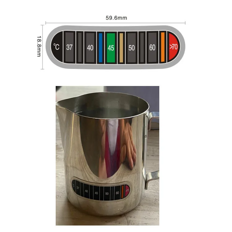 H133 Coffee Cup Color Changing Thermometer/Temperature Stickers ...