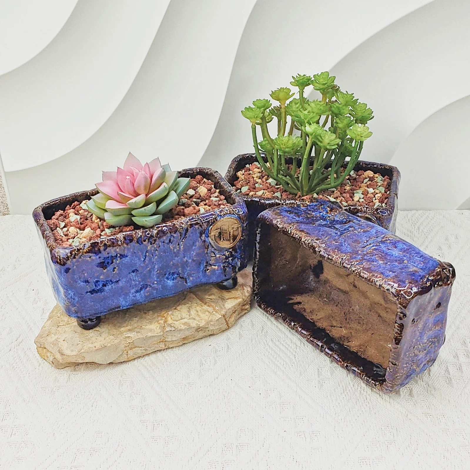Modern Designs Glazed Ceramic Garden Pots Handmade For Planting Flowers