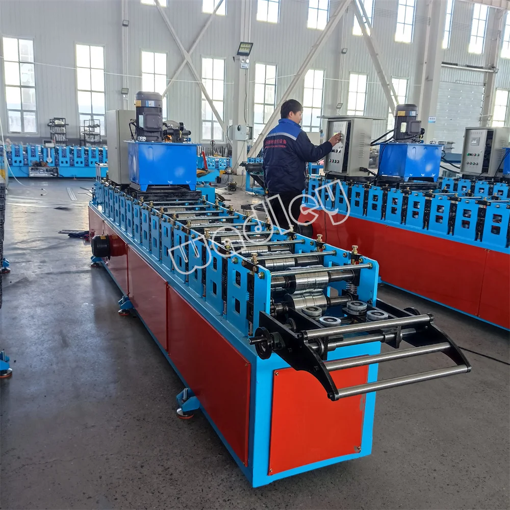 Shutter Door Guide Rail Cold Roll Forming Machine - Buy Rolling Door ...