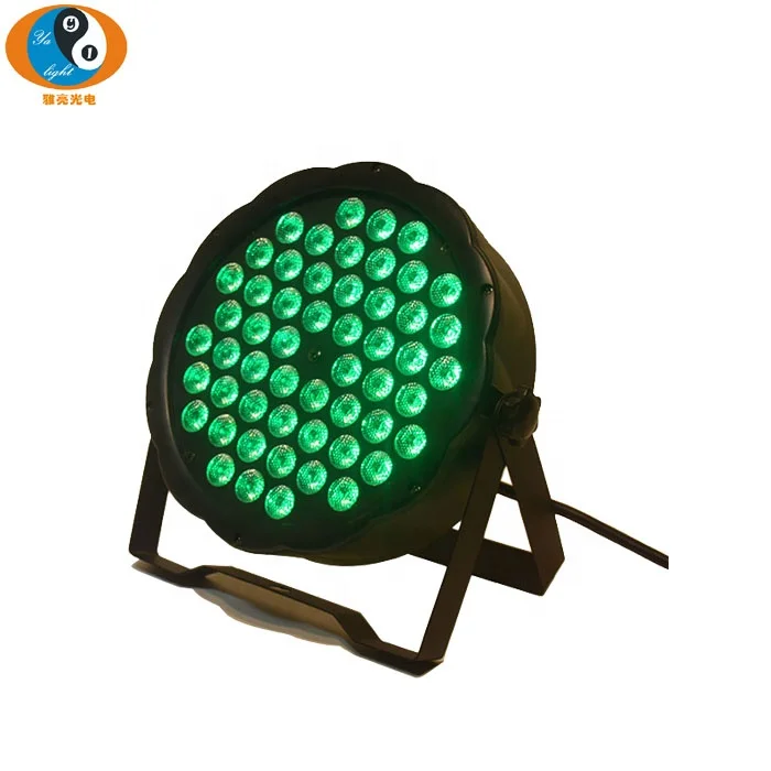 Newly Item 54pcs 1W cheap led rgb Plastic flat par stage lighting