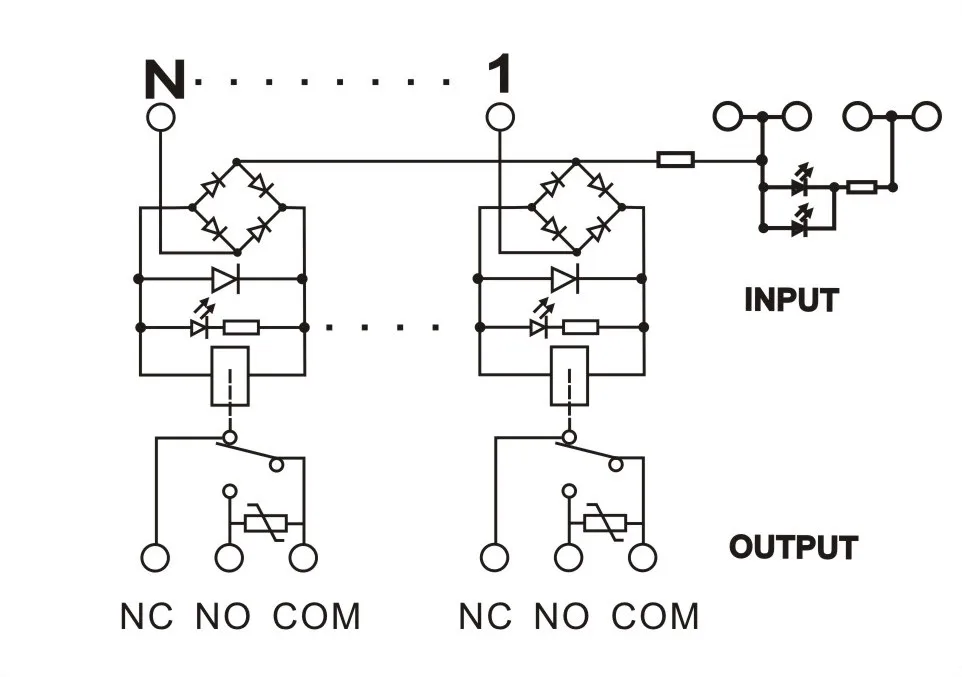 Geya Fy-ngg2r-12c + 퓨즈 모듈러 Plc Din 레일 유형 12 채널 릴레이 모듈 (퓨즈 보호 기능 포함 ...