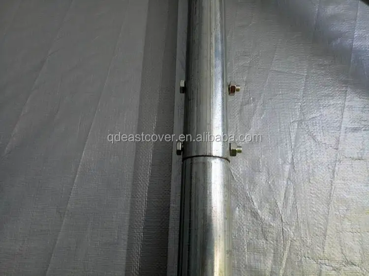 14'wx33'lx14'h Pvc Tarp Temporary Storage Plastic Carport Rv Shelter