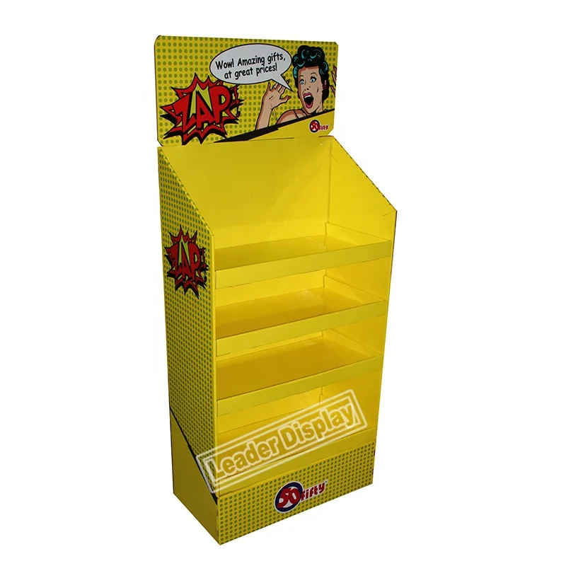 Stand Pdq Carton Display With Hooks - Buy Supermarket Gondola End Shelf ...