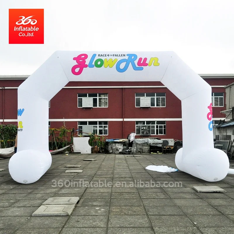 Factory Cheap Inflatable Arch Promotional Door Advertising Inflatable Brightlight  Balloon Arch with Foot