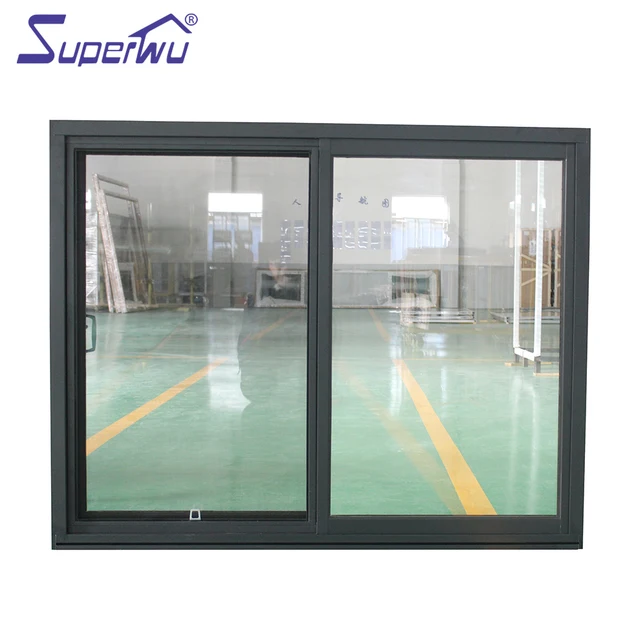 Reliable Double Tempered Glass Aluminium slider sliding Window