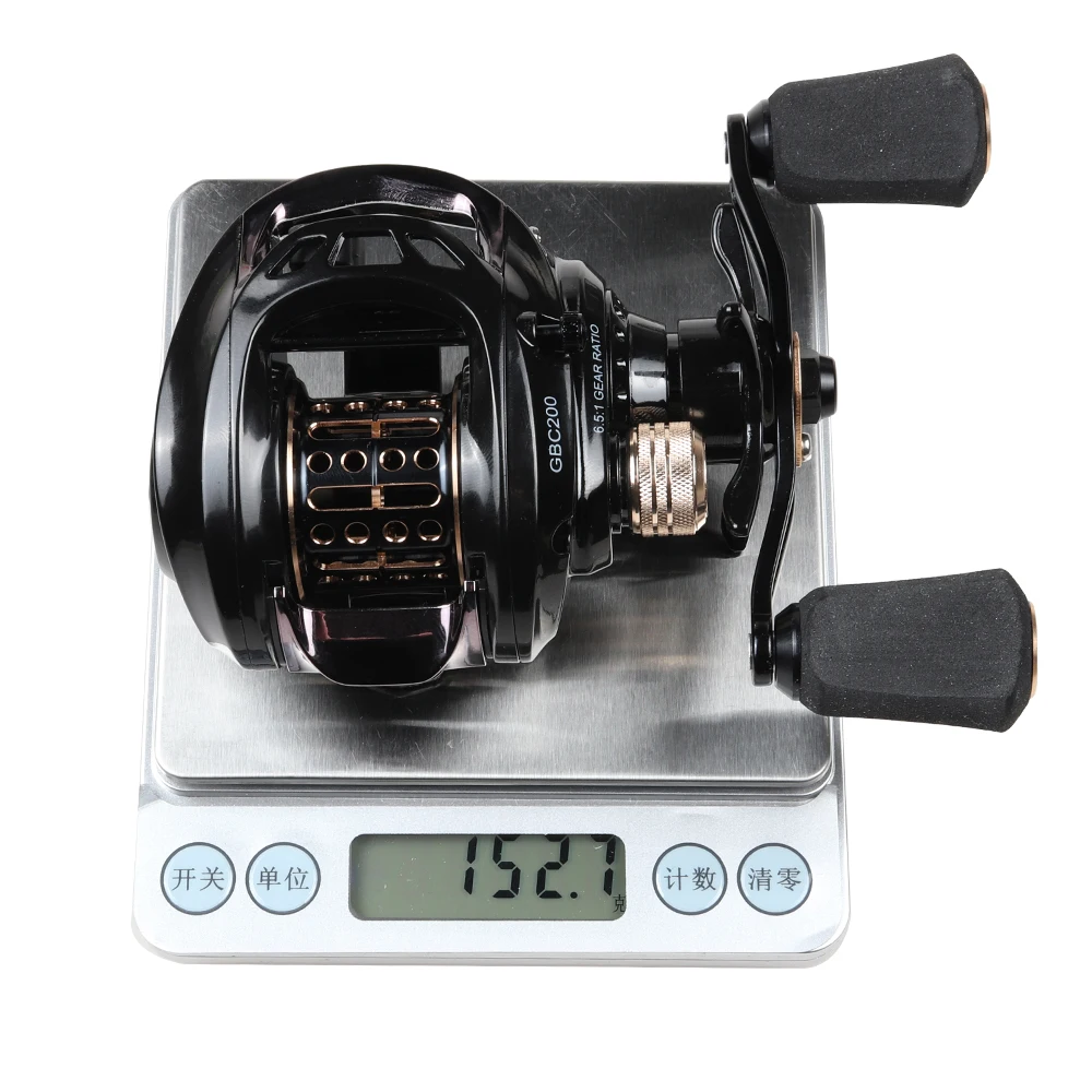 Gbc200 155g Bfs Baitcasting Fishing Reel Left Right Hand Double Metal