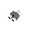 M12 Y Splitter M12-Fiber Optic Distributor 2 Pin Female Cable Connector