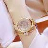 BS Bee sister Women Watches 2019 Luxury Brand Diamond Quartz Ladies Rose Gold Watch Stainless Steel Clock Dress Watch Ladies