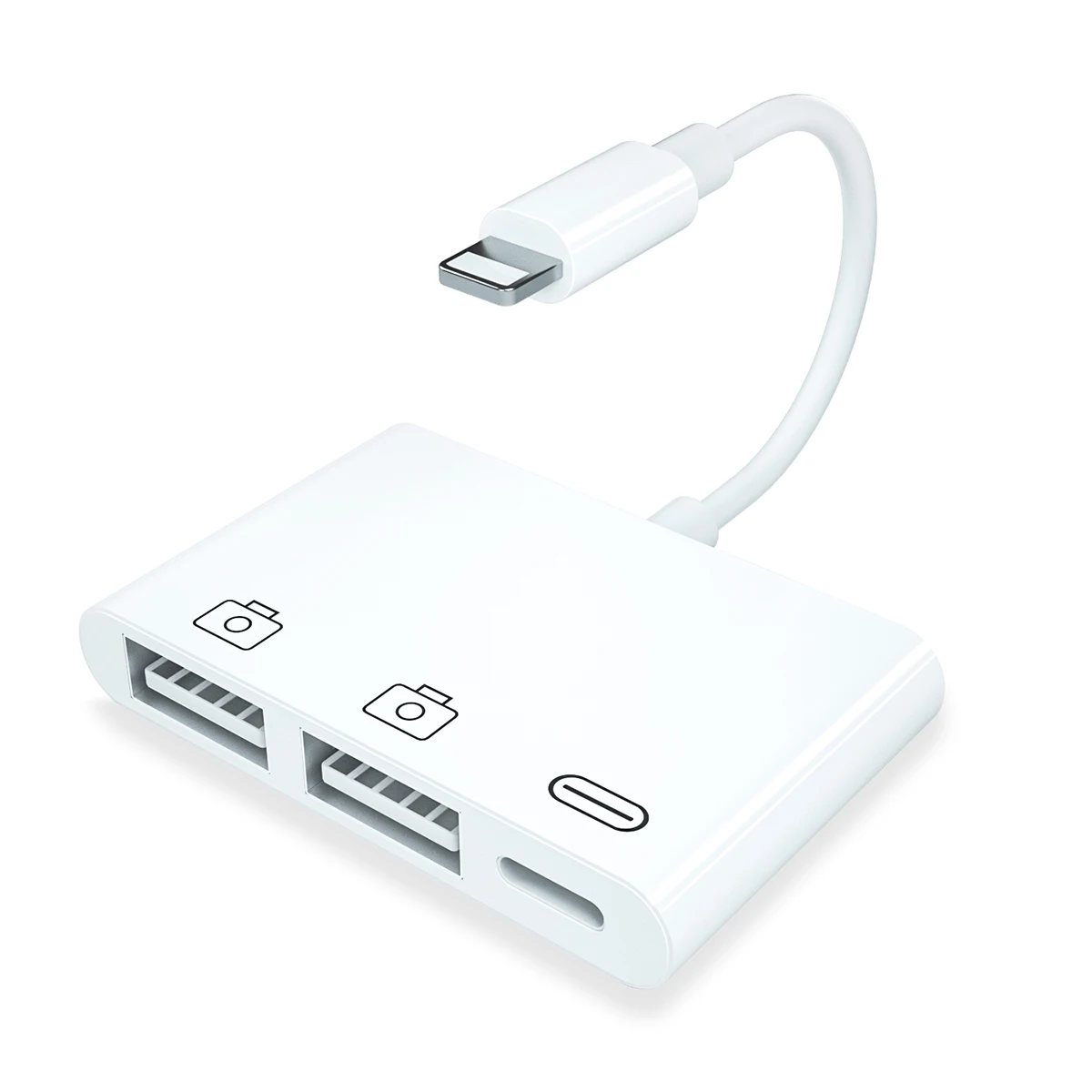Luce-ning Dual USB 3 Carmeral adattatore con 8 Pin OTG Lettore di Schede per iOS 13 iPhone 11 - ANKUX Tech Co., Ltd