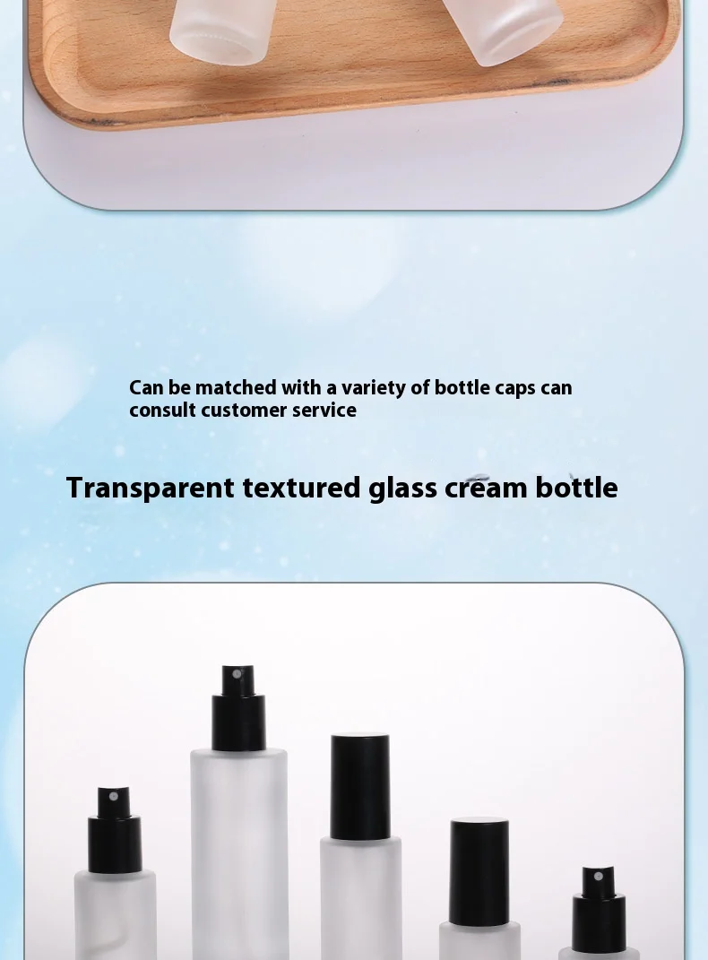 product glass lotion pump bottle luxury 30ml 50ml 60ml 80ml 100ml 120ml empty lotion packaging bottle-2