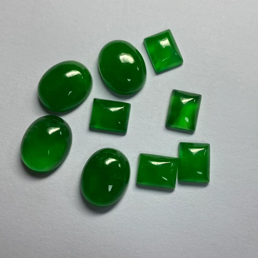 Wholesale 30PCS Natural Grade A Jade Jadeite loose Flat bead/ Size:9mm 