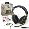 Headphone With Microphones for PS4/PS3/ONE/360/Switch/PC Headset With 3.5mm USB Interface Camouflage Headphones