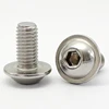 ISO7380 Flanged Button Head Bolts Hex Socket Hexagon Screws Hex Flange head with collar