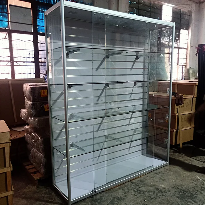 悬挂式平板玻璃展示架,带支架,用于手机配件商店