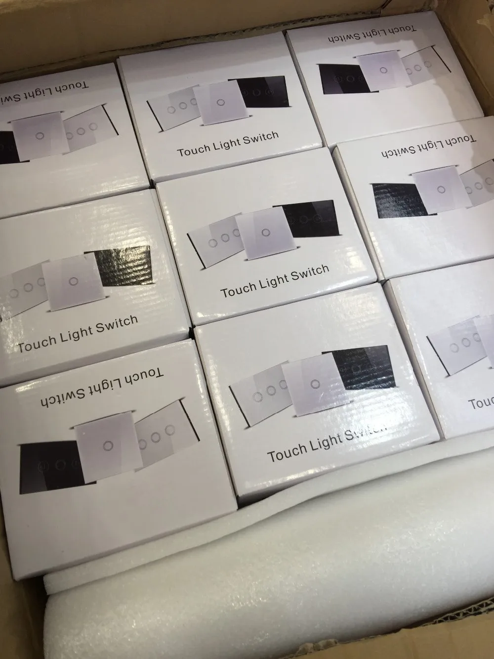 us standard electric touch dimmer wall light switches 120*72