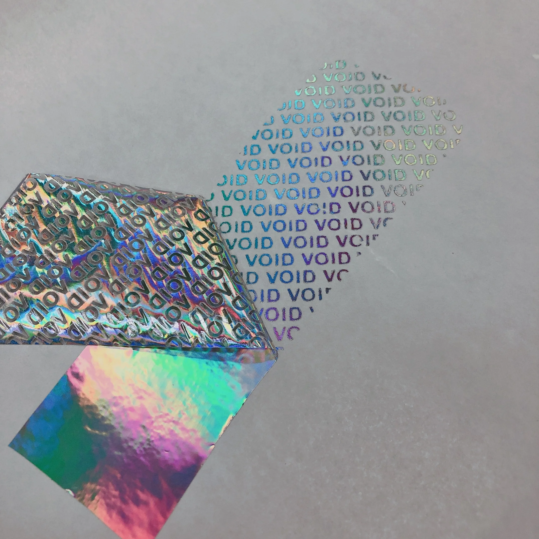 Holographic Tamper Proof Seal Void Sticker Security Warranty Void Label