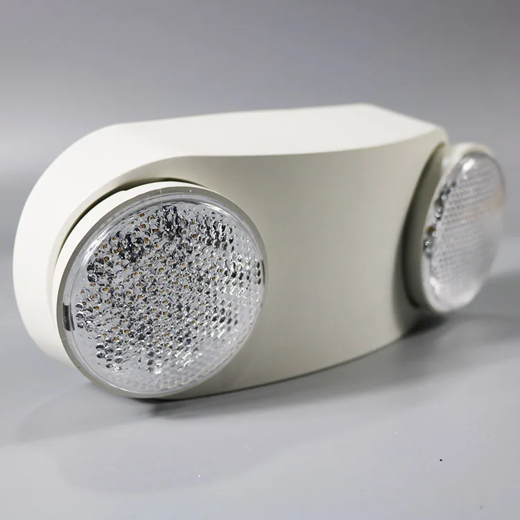 New style 220-240V CB listed battery operated two heads mini led emergency light with 3 hours backup