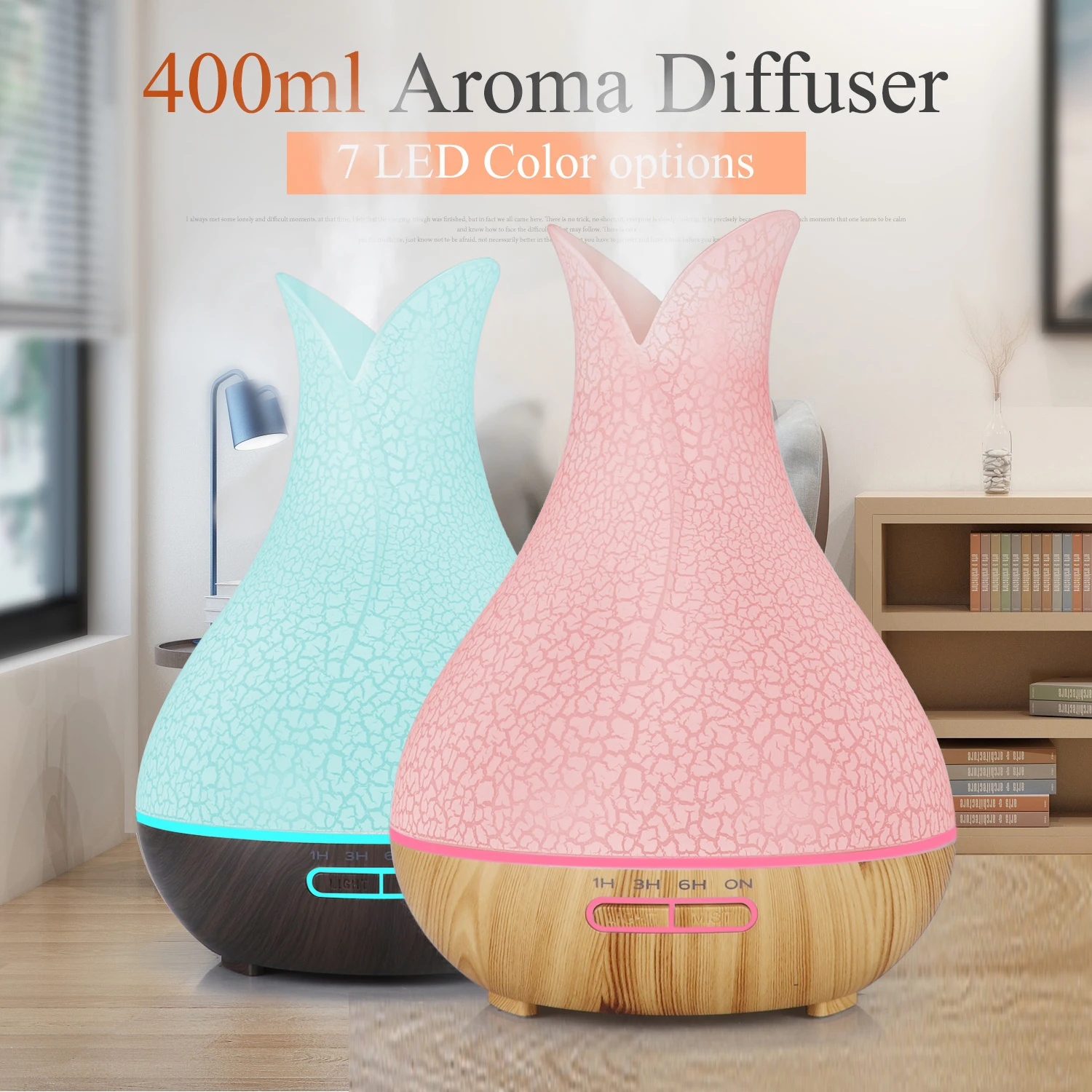 Best Home Appliances Essential Cool Mist Air Humidifier With 7 Color Night Light