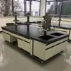 All steel material chemistry laboratory work bench/ table for school and laboratory/lab