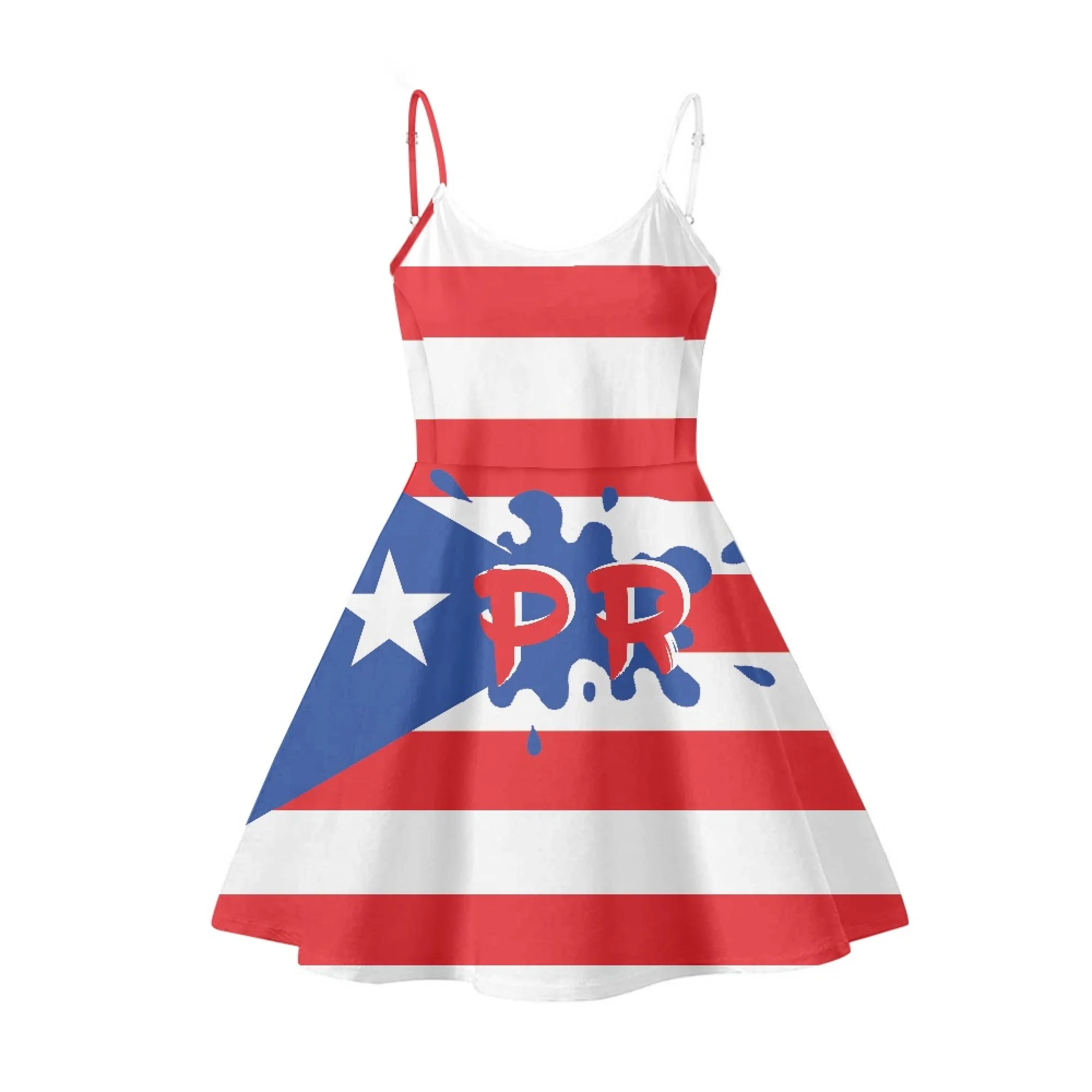 puerto rican dresses Puerto Rican Traditional Women Fiesta Dress with Blue Flag & Star Belt XS  at Amazon Women's Clothing store