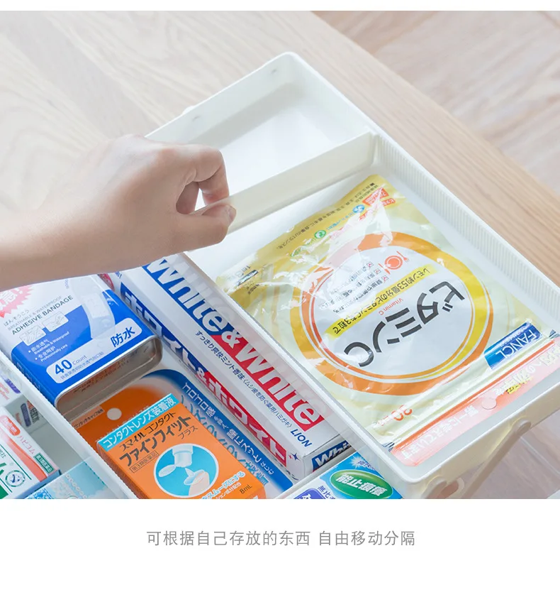 wholesale Portable household medical products Plastic First Aid Box plastic case -Empty Emergency medicine box