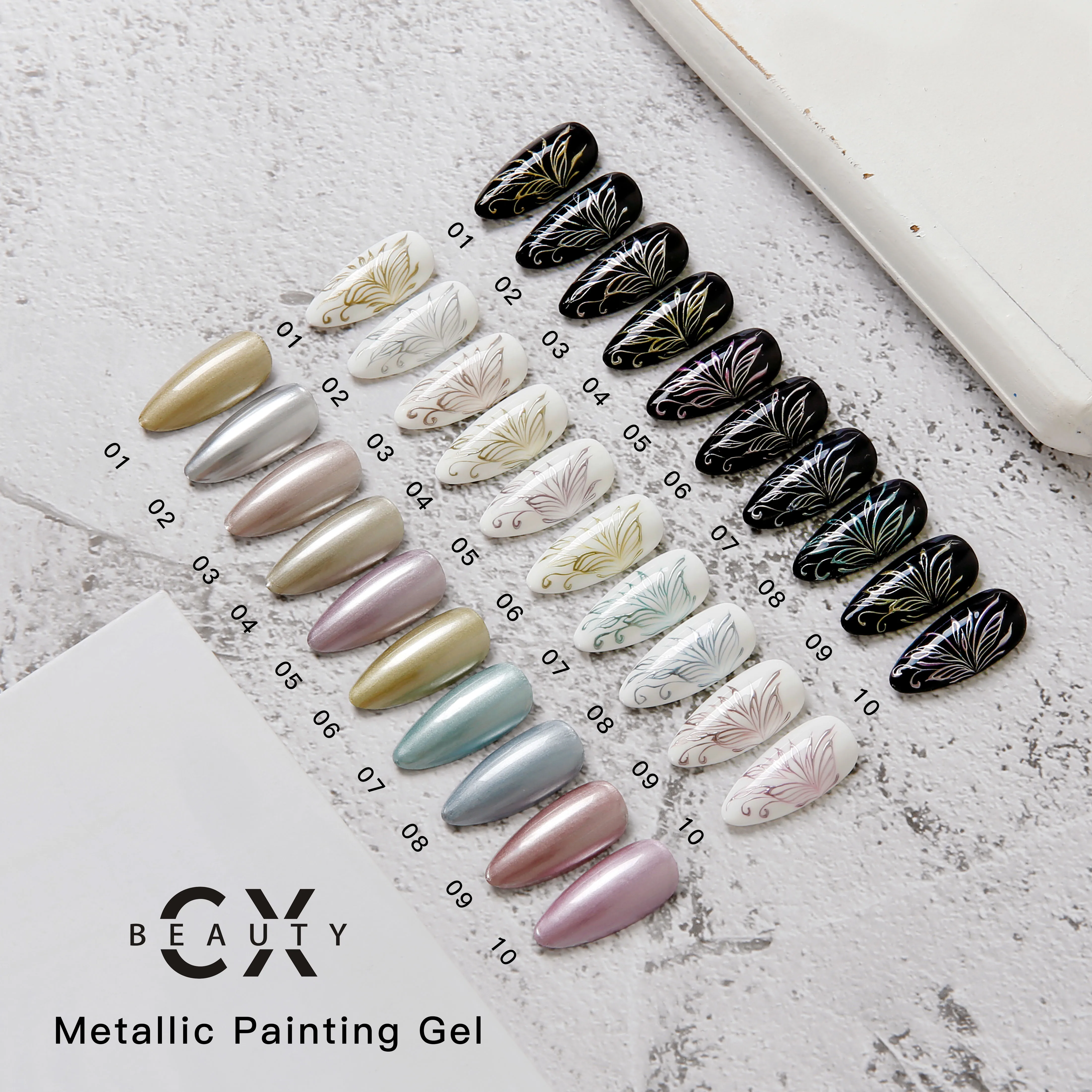 Private Label Gel Magic Metallic Color Nails Uv Gel For No Wipe