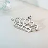 Korean style factory supplying hair clip crown shape plain frog buckle long hair side clip