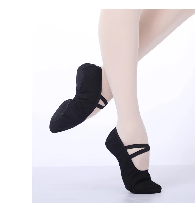 Soft Sole Dance Shoes - Elastic Band No Drawstring Ballet
