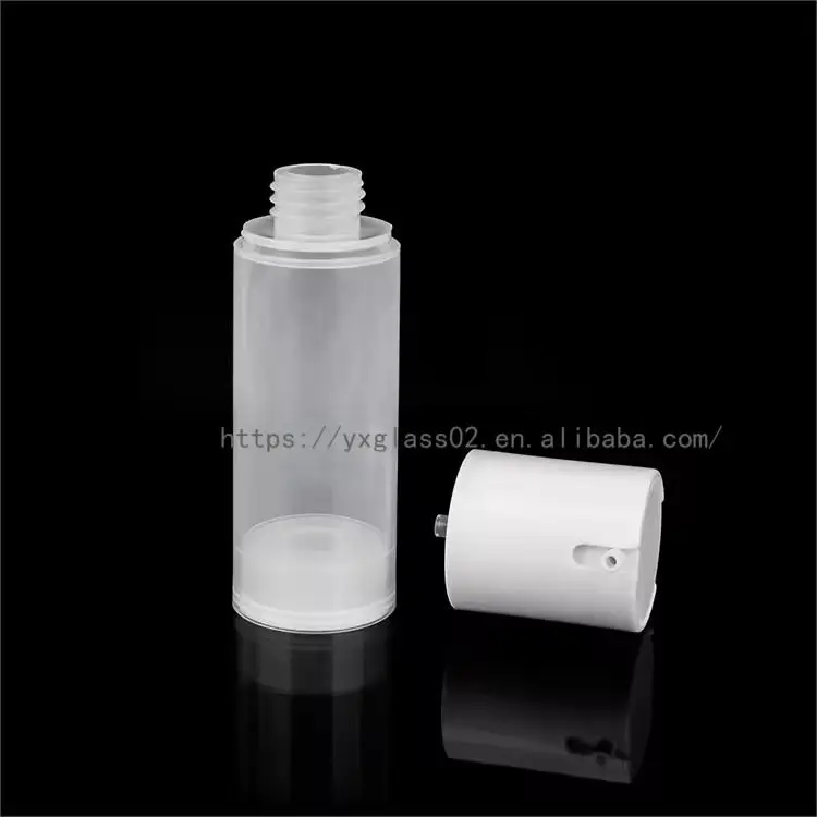 Supplier Clear Recyclable small plastic pump spray bottle lotion cosmetic packaging container plastic jars 30ml50ml100ml details