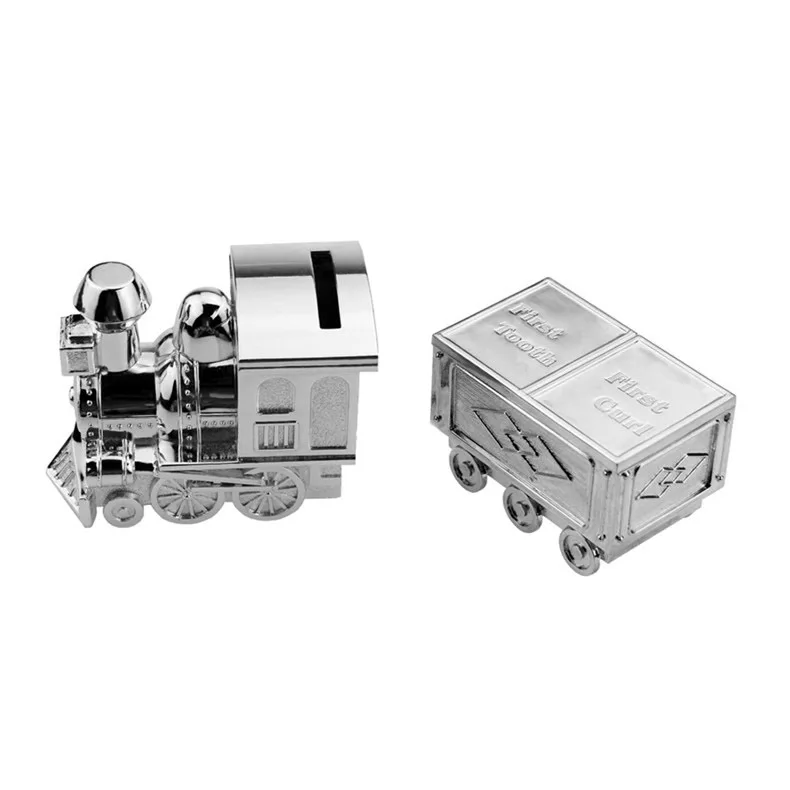 
Best baby gift piggy bank saving money silver first tooth keepsake box and curl storage box 