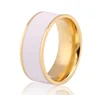 Japanese and Korean Fashionable Individual Titanium Steel Ring Ring Gold Drop Adhesive Gold-plated Jewelry