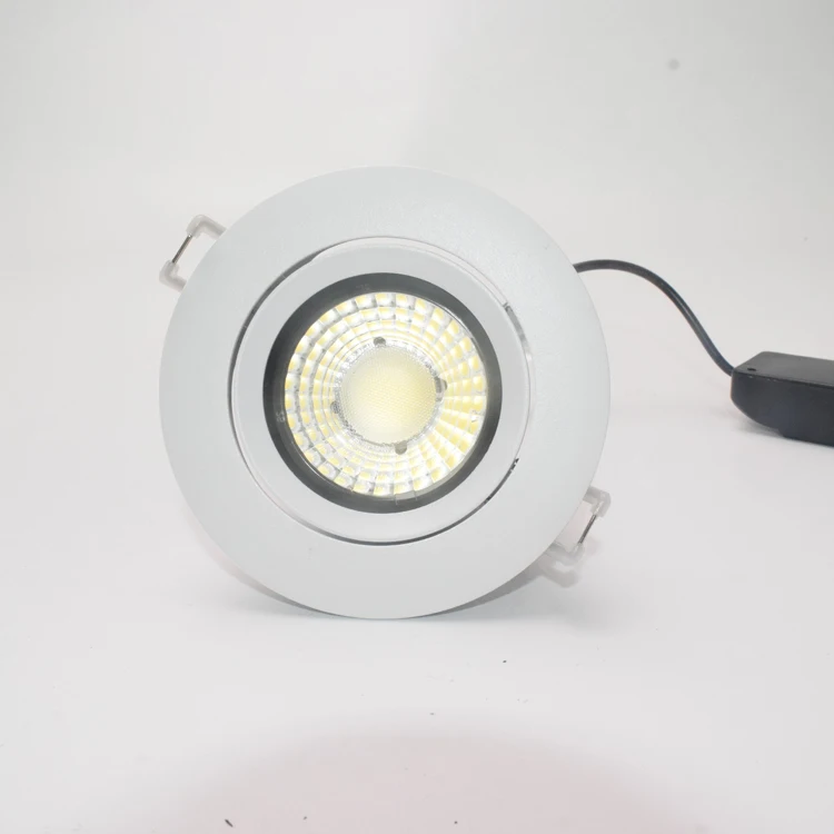 High Lumen Commercial Lighting Aluminum Anti Glare 15W COB Recessed LED Downlight For Hotel