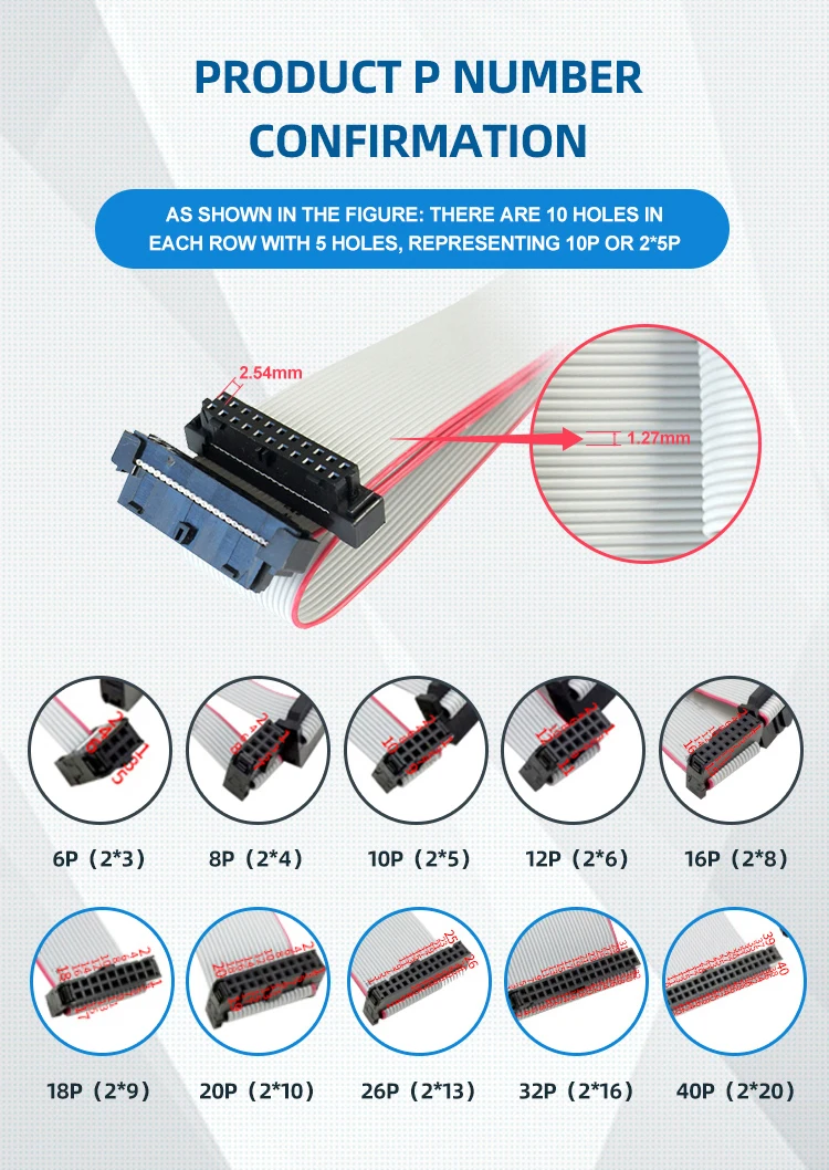 Custom Ribbon Cable Female Connector Awm 2651 Idc Flat Cable Buy Flat