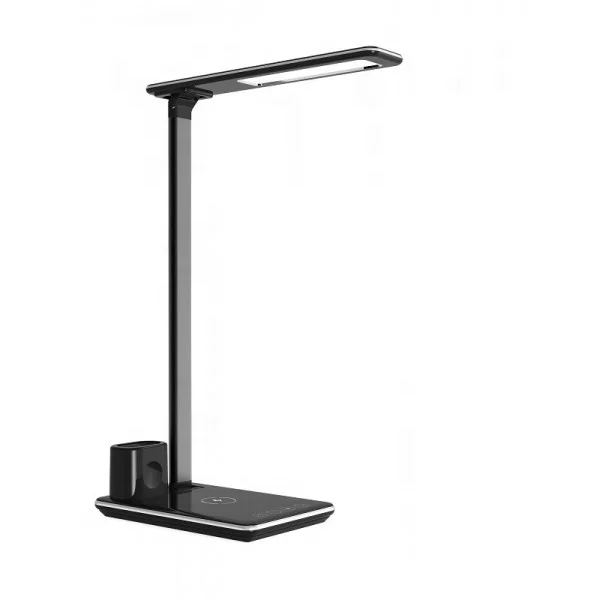 Fast Wireless Charger LED Light Eye-Caring Desk Lamp with USB Charging Port and Charging Station for iWatchs Charging