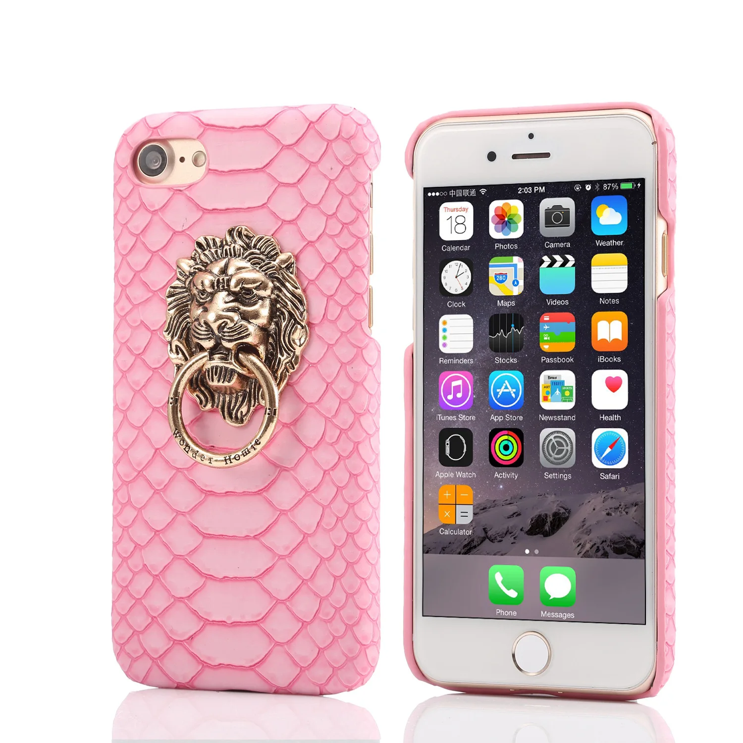 2020 Luxury For iPhone 11 Pro Max Popular Metal Lion Head Bracket Pu Cool Mobile Phone Case