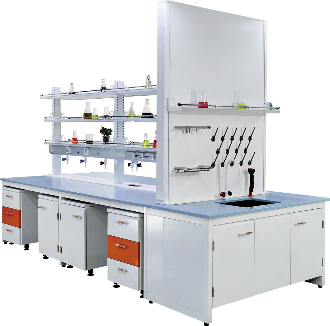 All Steel Furniture Bench Laboratory Physical Chemistry Desk Hospital ...