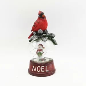 Decorative Resin Christmas Bird Figurine Decorative Resin