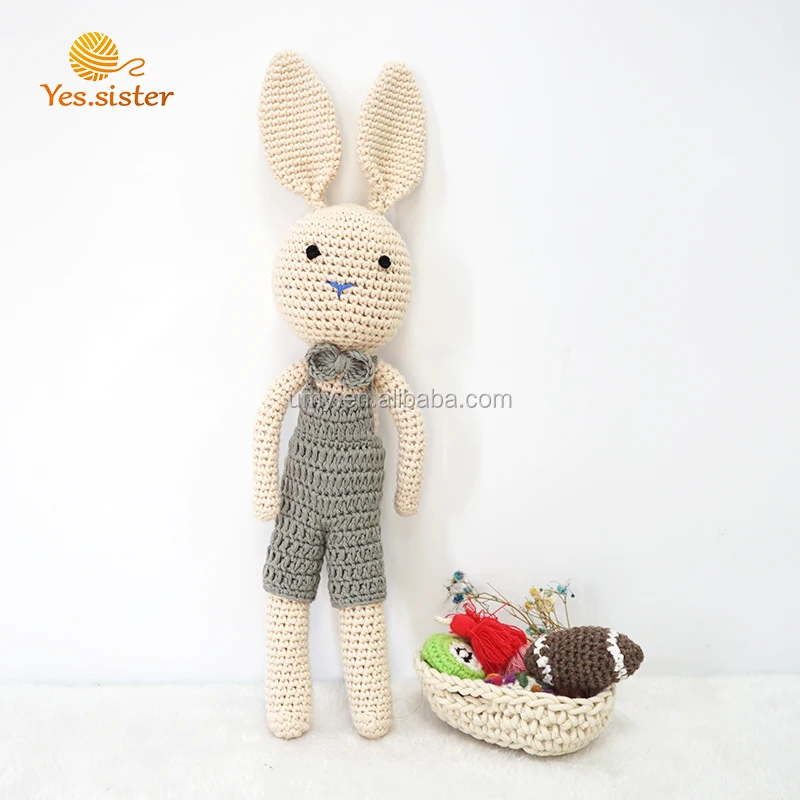 handmade crochet rabbit baby doll girls amigurumi bunny sleeping toy buy sleeping baby toy baby doll toy girls amigurumi rabbit product on