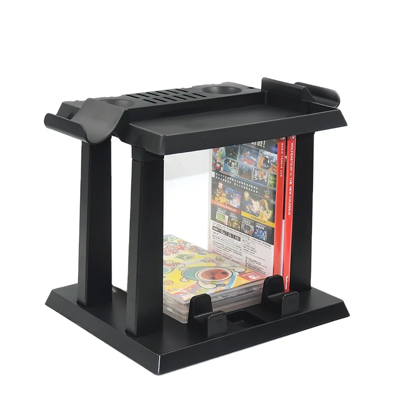 Multifunctional Game Disk Storage Tower Holder For Nintendo Switch Console And Switch Pro Stand