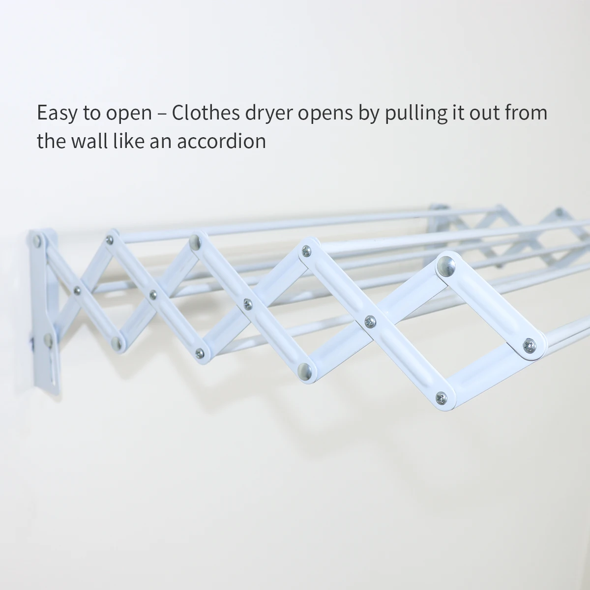 Wall Mounted Indoor Clothes Drying Rack Foldable Wall Drying Rack